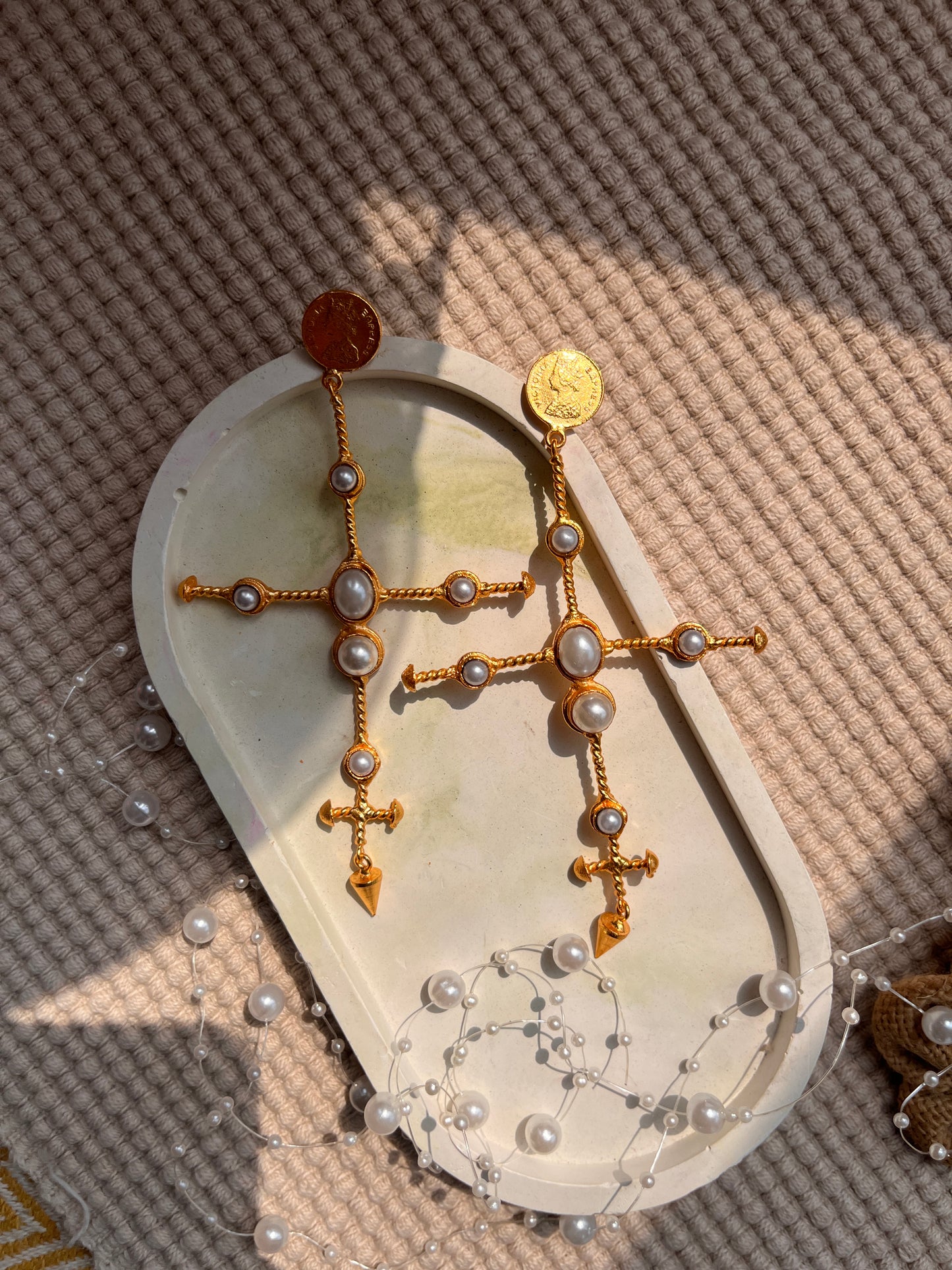 Cross Aura Earrings
