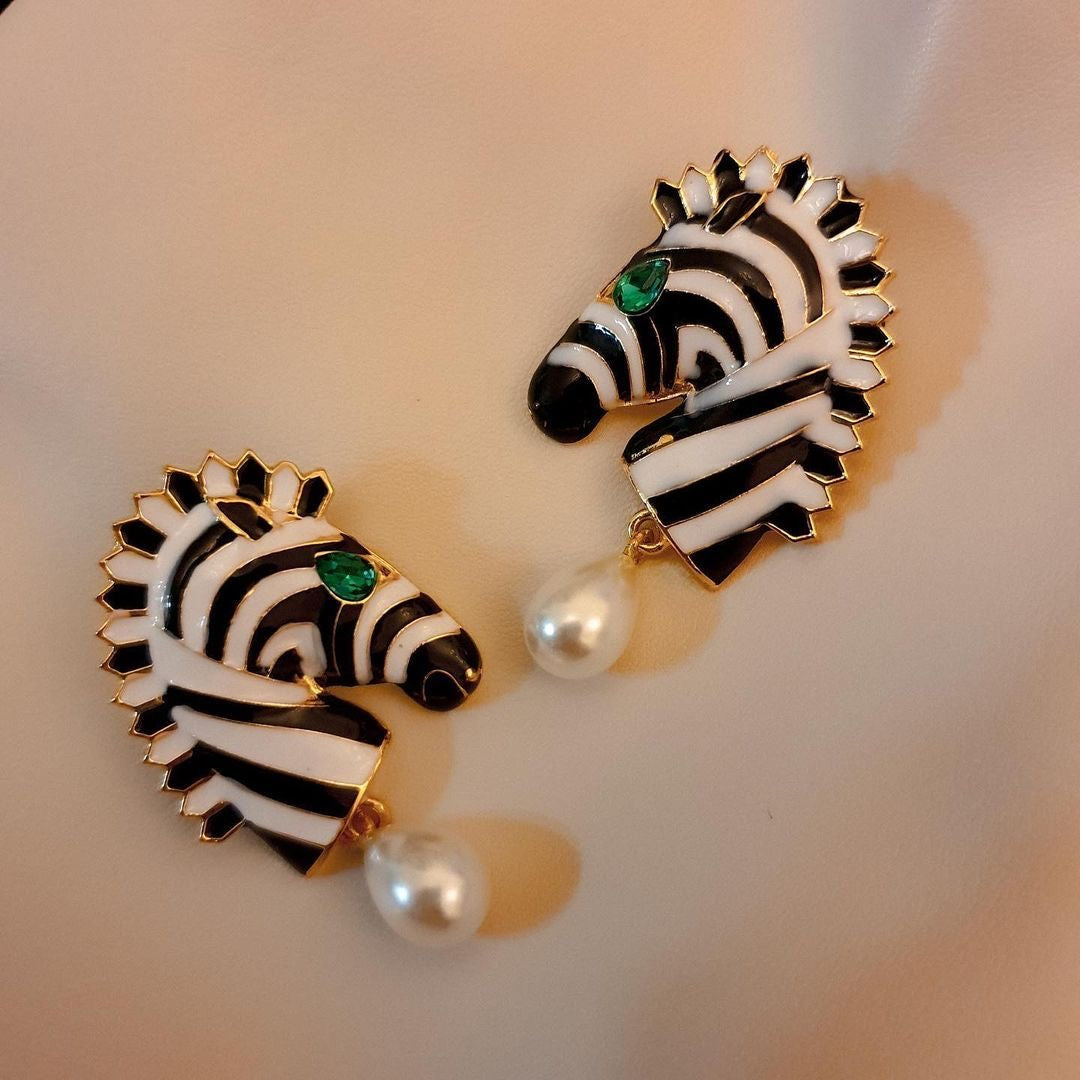 Zebra Muse Earrings