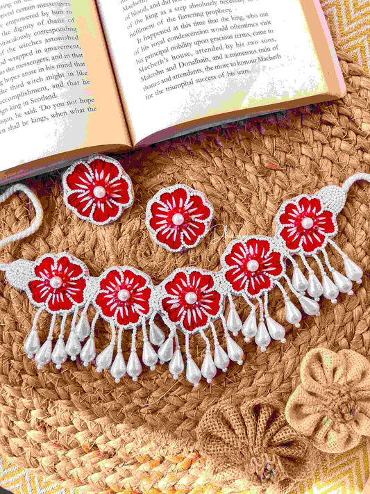 Red Blossom Choker