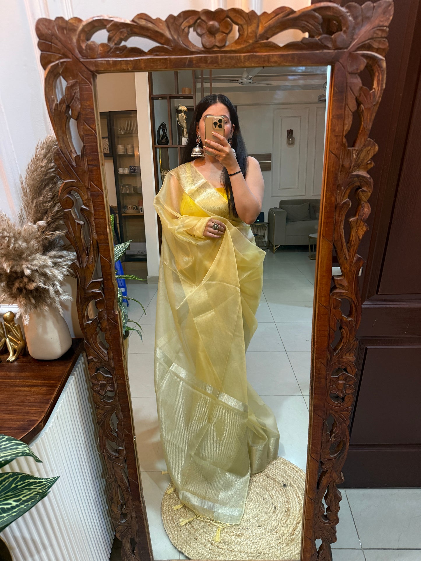 Yellow Saanjh Saree
