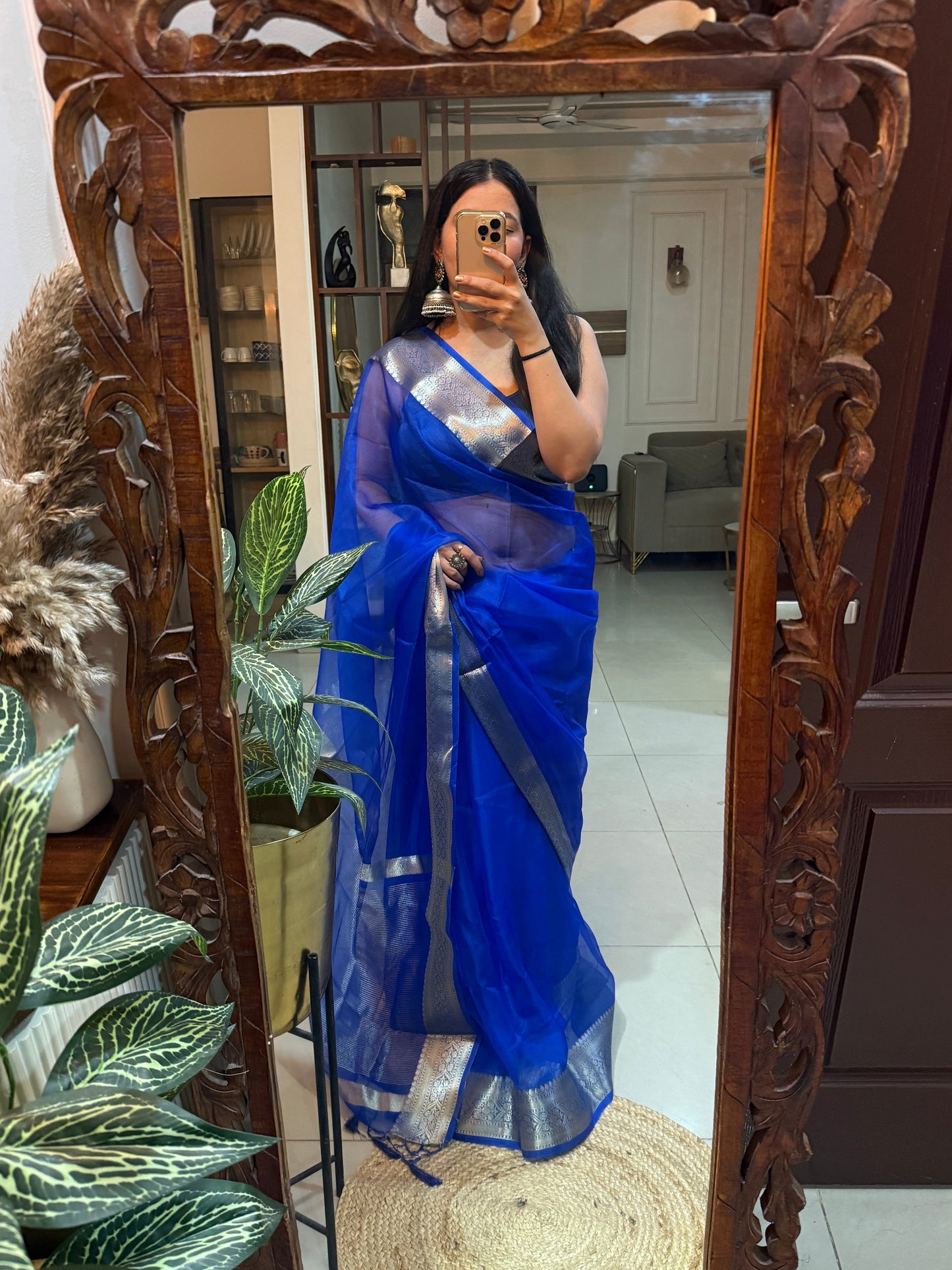 Saanjh Blue Saree