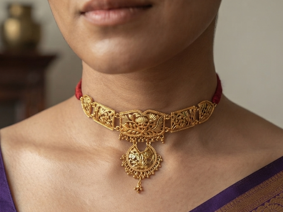 Raha Choker with Earrings