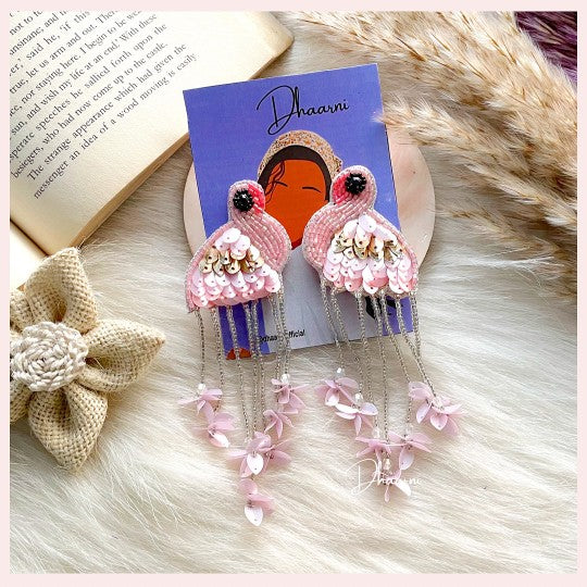 Blush Bird Earrings