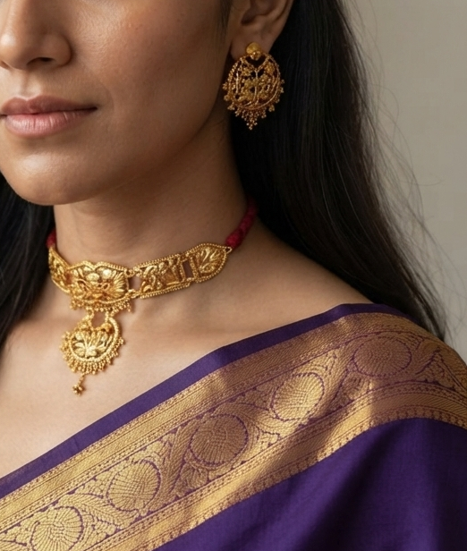 Raha Choker with Earrings