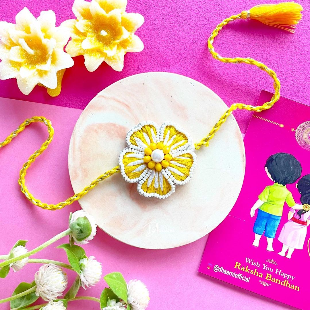 Yellow Blossom Rakhi