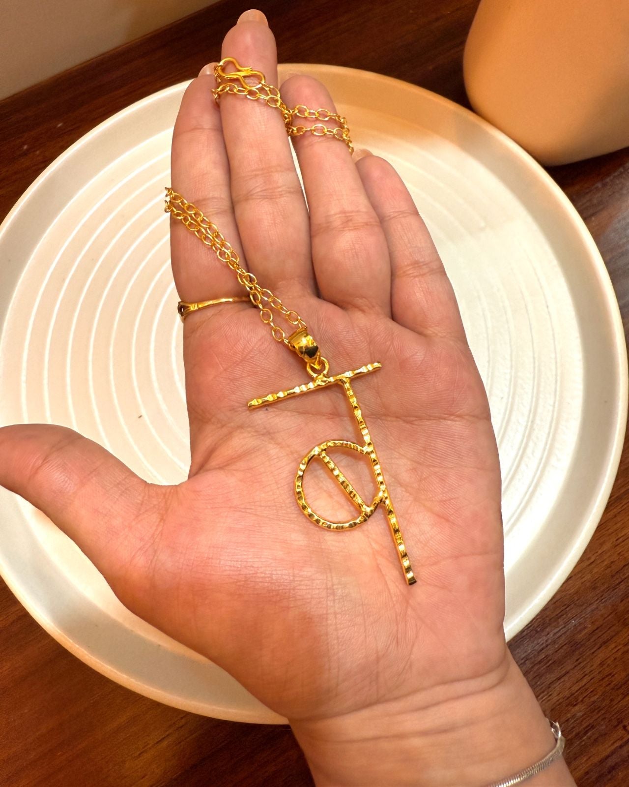 B-Brass Akshar Pendant