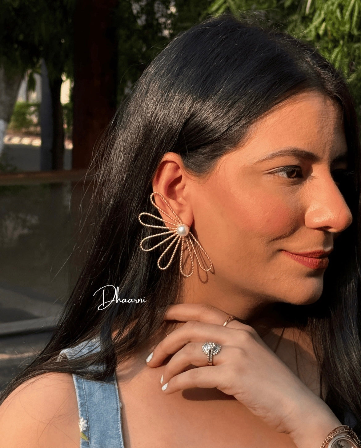 Bloom Brass Earrings