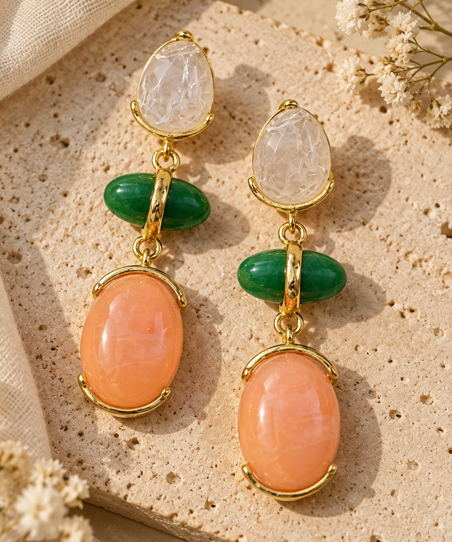 Peachy Earrings~Sonali Bendre Approved