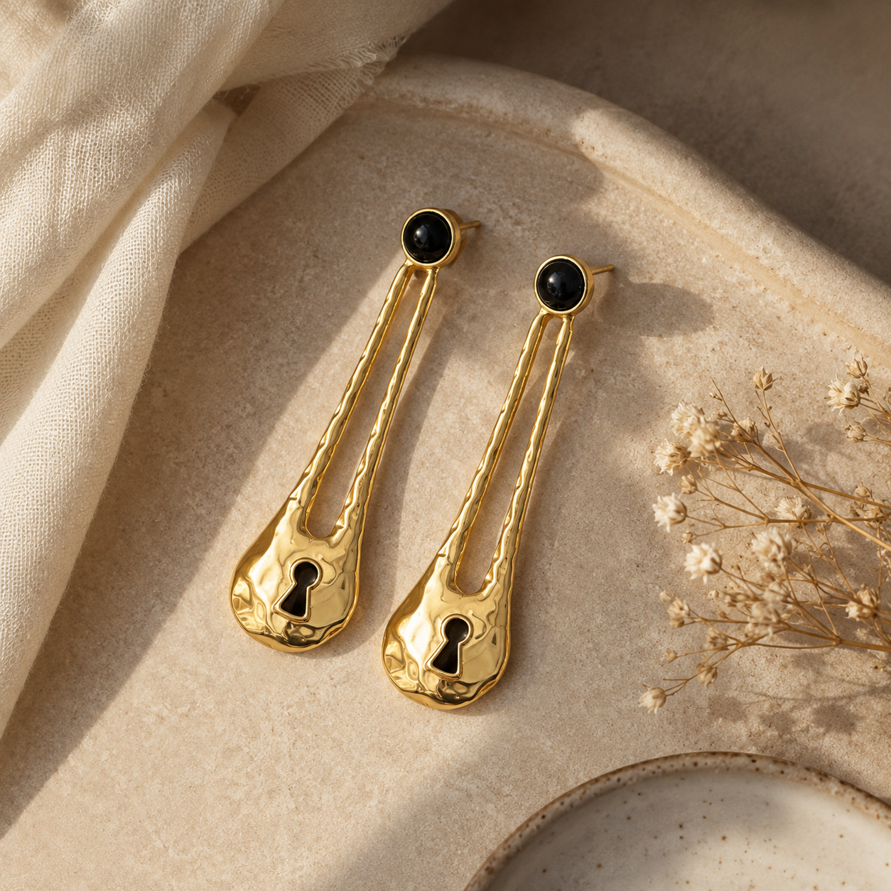 Lock Earrings